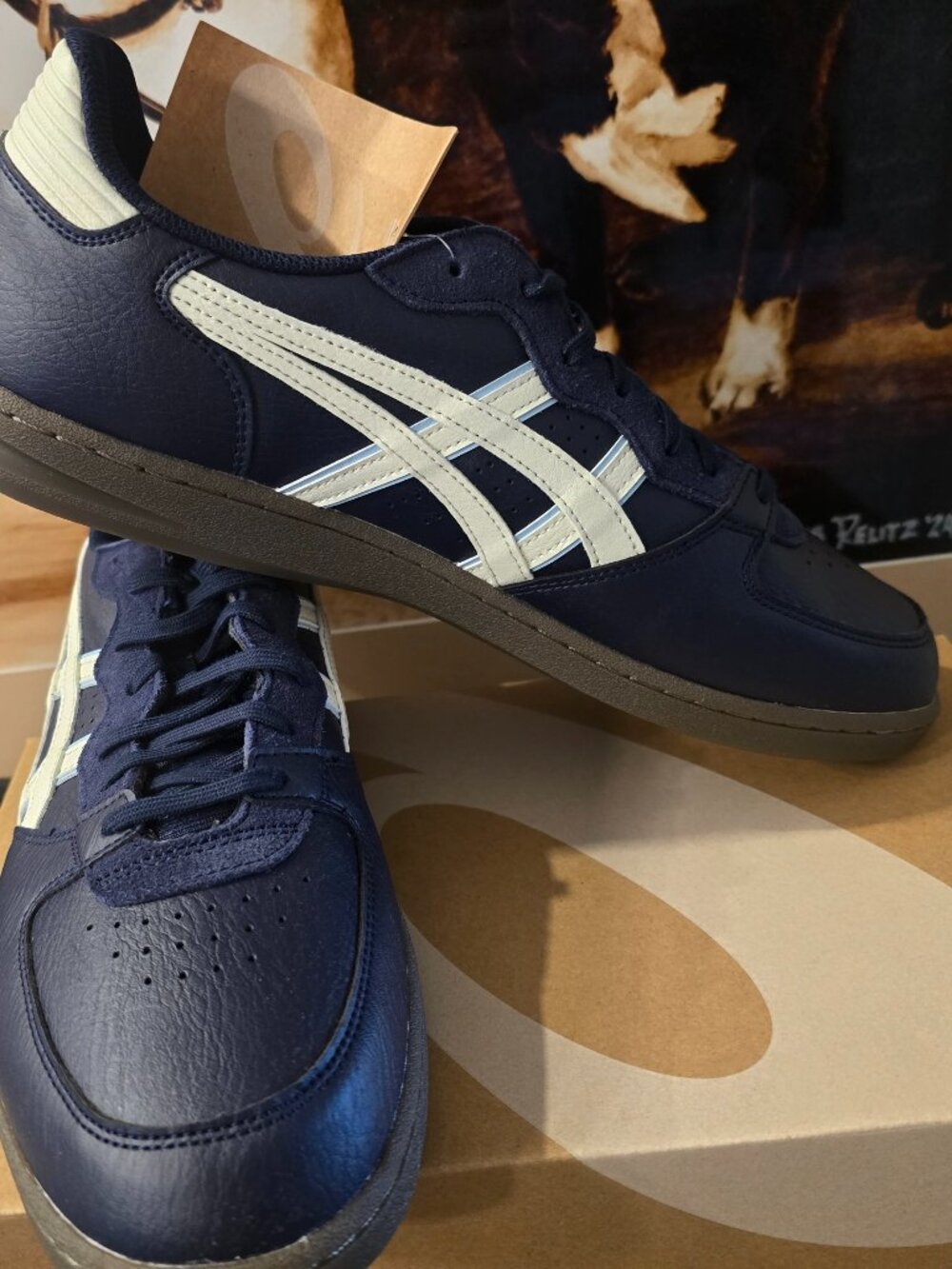 ASICS SKYHAND OG 1203A451 400 Midnight Ivory Men's Sz 10 Sportstyle Shoes NEW